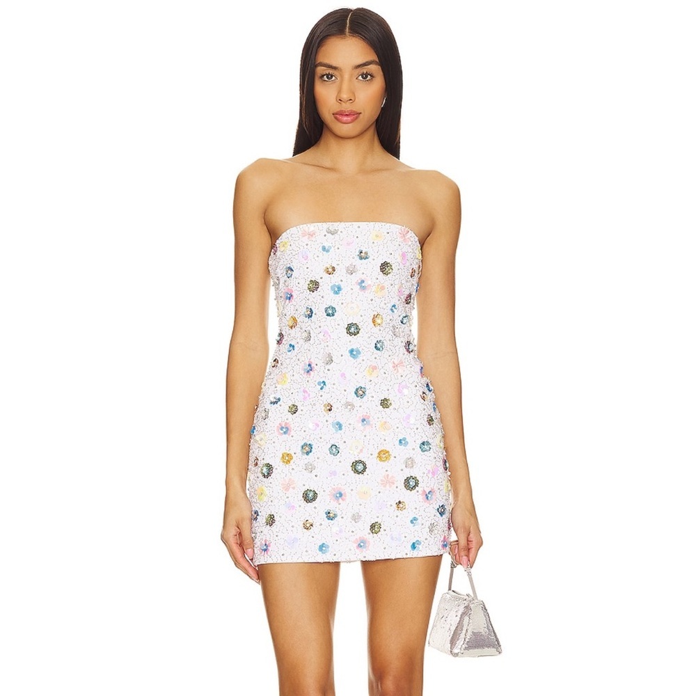 MAJORELLE Multicolor Sequin Mini Dress